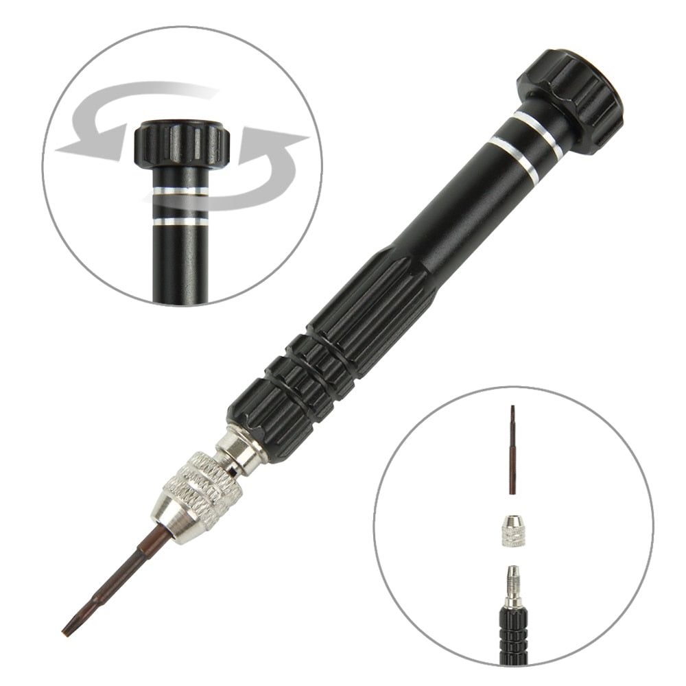 Precision Disassemble Magnetic Torx Cross Pentalobe Head Screwdriver Bit Repair Kit For iPhone Android Mobile Phone Open Tool