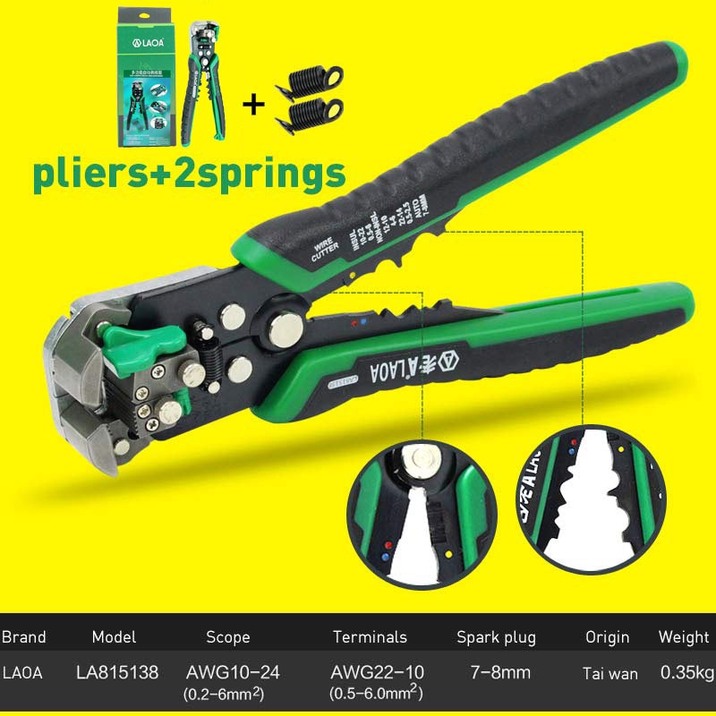 LAOA Automatic Wire Stripper Tools Wire Cutter Pliers  For Electrician Crimpping Made in Taiwan,China