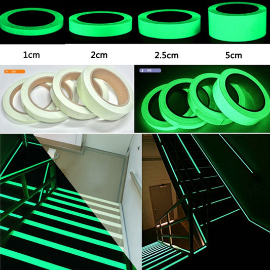 Luminous Sticker Self-Adhesive Glow In The Dark Safety Stage Home Decorations Warning Tape