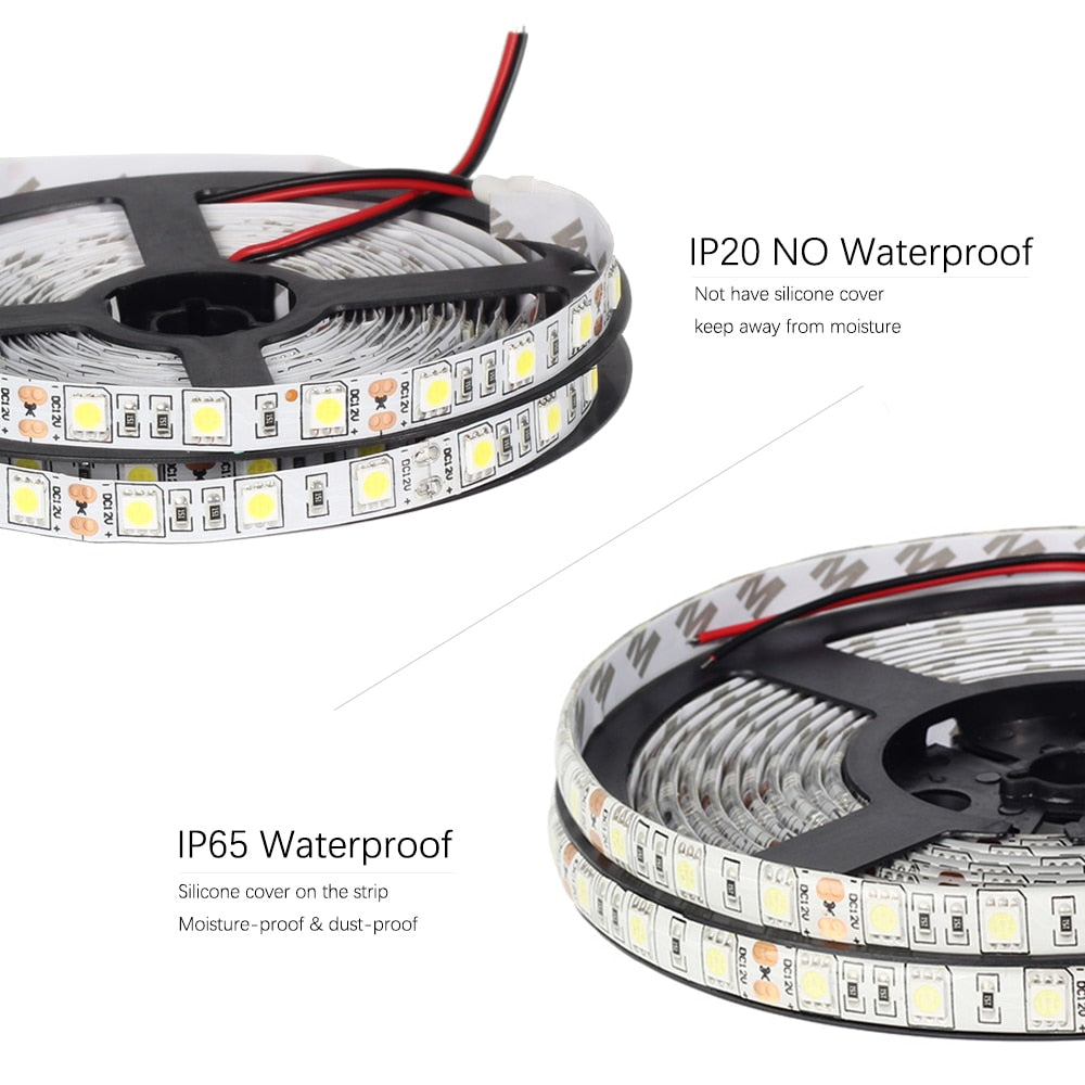 DC12V 5M LED Strip 5050 RGB,RGBW,RGBWW 60LEDs/m Flexible Light 5050 LED Strip RGB White,Warm white,Red,Blue,Green