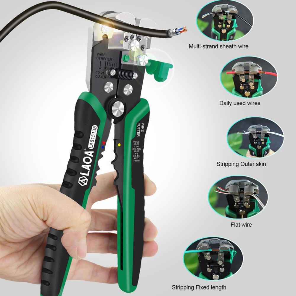 LAOA Automatic Wire Stripper Tools Wire Cutter Pliers  For Electrician Crimpping Made in Taiwan,China