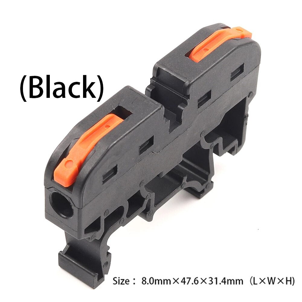 Din Rail Wire Connector Terminal Block Quick Wiring Compact Splicing 211 Quick Cable Connector Terminal Block