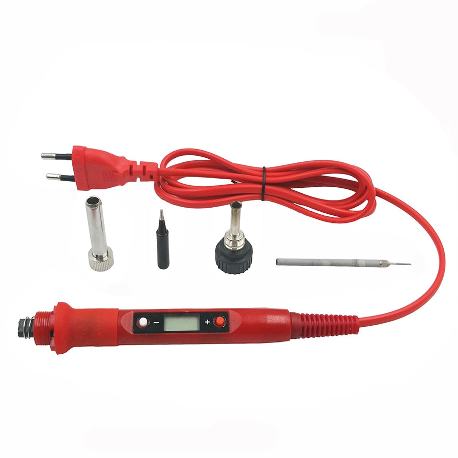 80W Digital Electric Soldering Iron 220V 110V Temperature  Adjustable LCD display Solder welding iron tool kit  Tips 60W/80W