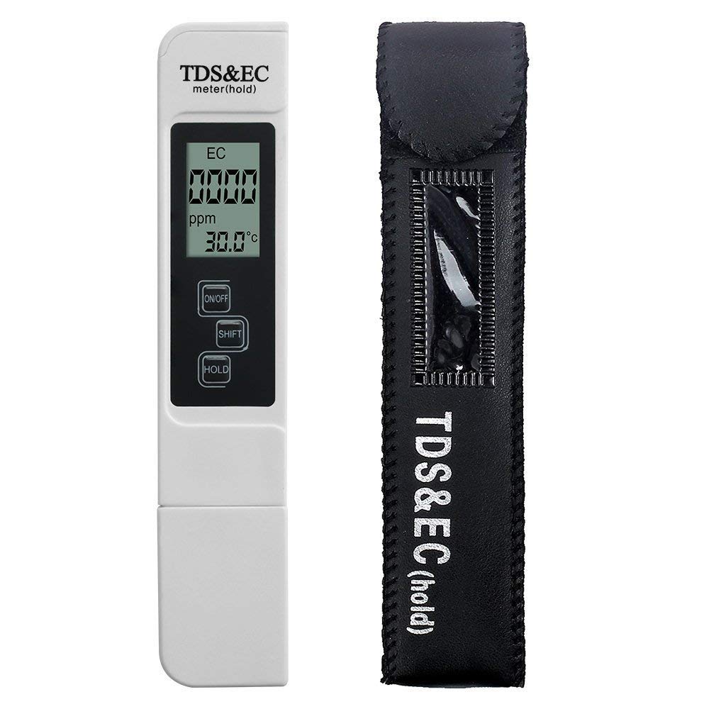 Digital Water Quality Tester TDS EC Meter Range 0-9990 Multifunctional Water Purity Temperature Meter TEMP PPM Tester