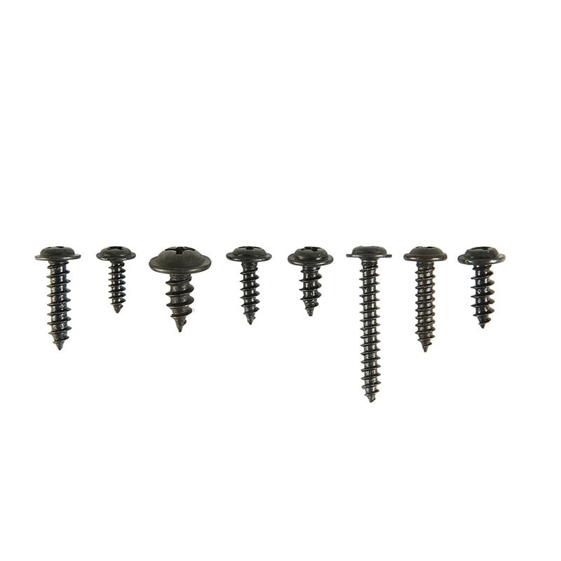 215/340/500pcs Pan Head Tapping Screw Cross Head M3/M4/M4.8 Self Tapping Screw Set Assortment Kit Black Furniture Carbon Steel