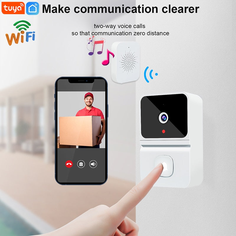 Intelligent Wireless Doorbell Home Welcome Doorbell Waterproof 300m Remote Smart Door Bell Chime EU UK US Plug Optional